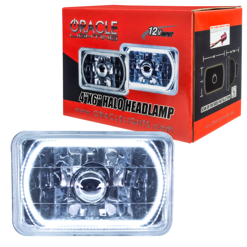 ORACLE Lighting Oracle Pre-Installed Lights 4x6 IN. Sealed Beam - White Halo