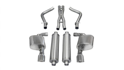 CORSA Performance Corsa 2012-2014 Dodge Charger SRT-8 6.4L V8 Polished Xtreme Cat-Back Exhaust