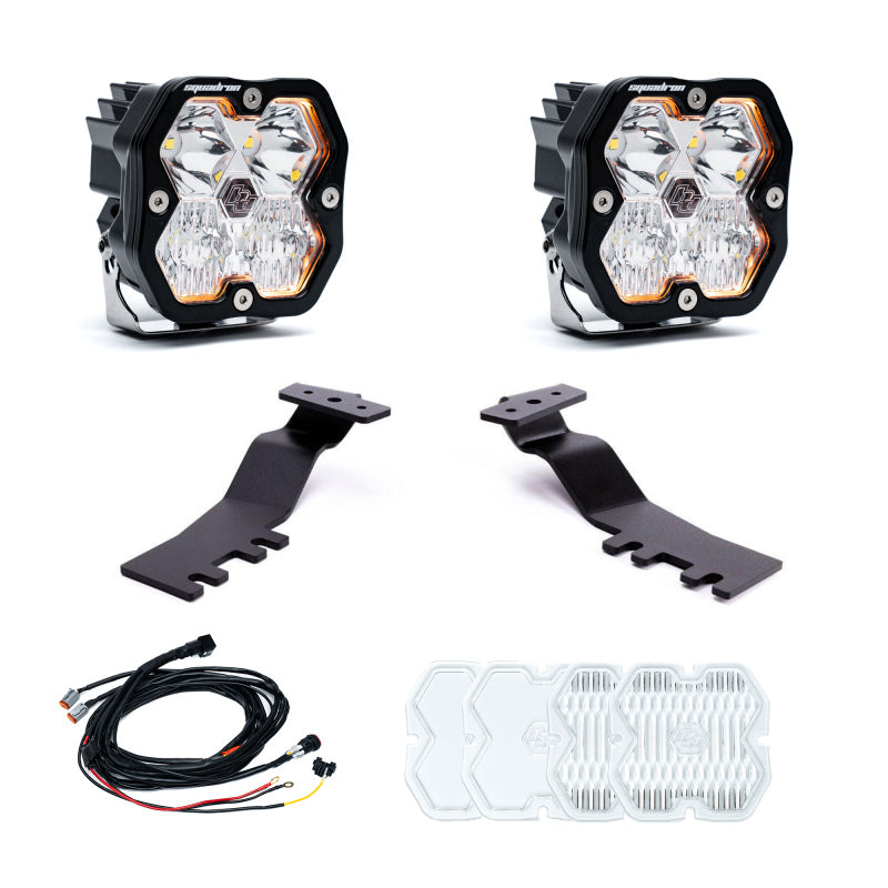Baja Designs 2024+ Toyota Tacoma Squadron Sport 2.0 A-Pillar Kit (Driving/Combo) - Clear