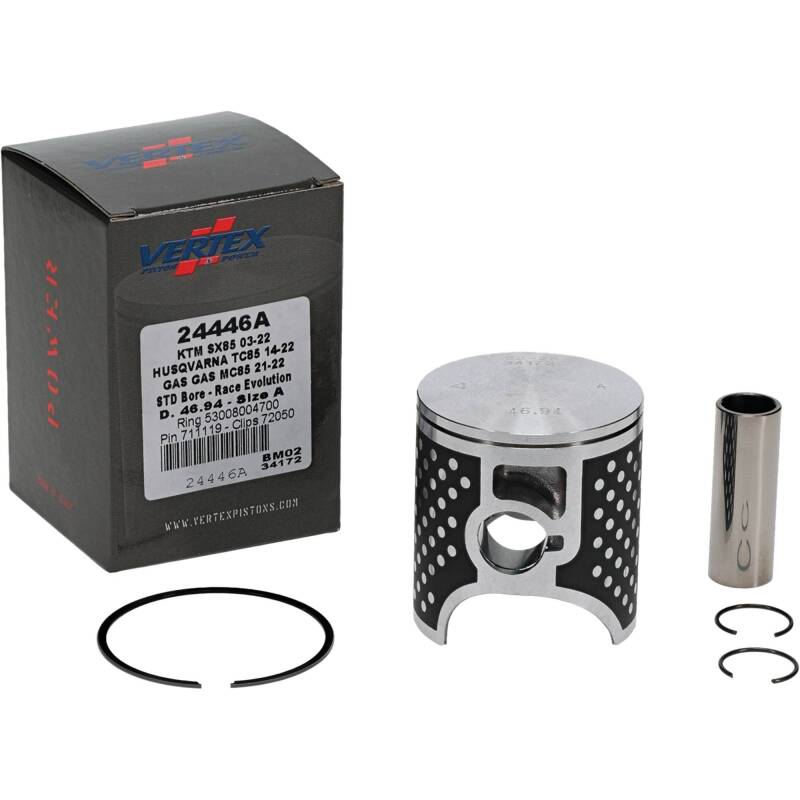 Vertex Pistons Vertex Piston 03-24 KTM 85 SX 85cc Cast Race Evolution Piston Kit