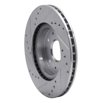 R1 Concepts R1 07-19 Suzuki SX4 S-Cross (Mexico) Front Right Drilled & Slotted Silver Brake Rotor
