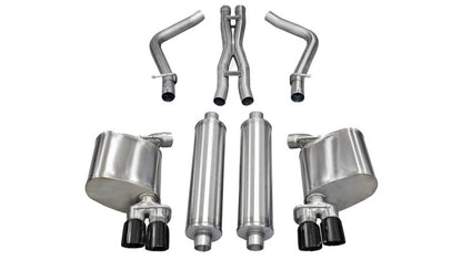 CORSA Performance Corsa 11-14 Dodge Charger R/T 5.7L V8 Black Sport Cat-Back Exhaust