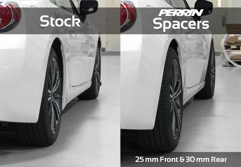 Perrin Performance PERRIN 02-14 Subaru WRX / 2004 STI / 13-25 BRZ & Toyota GR86 25mm Wheel Spacers 5x100 56mm CB - Pair