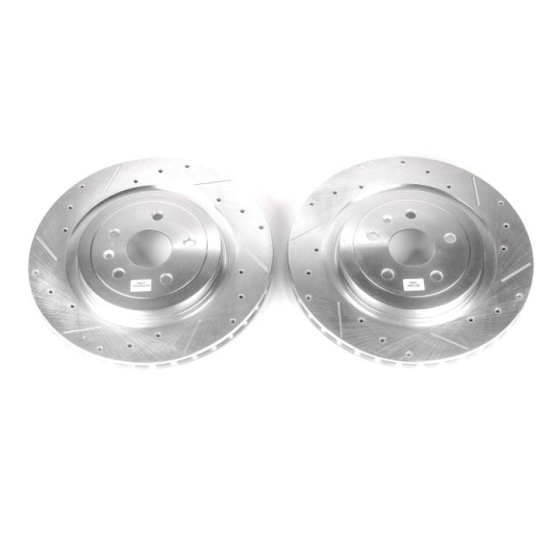 PowerStop Power Stop 09-18 Cadillac CTS Rear Evolution Drilled & Slotted Rotors - Pair