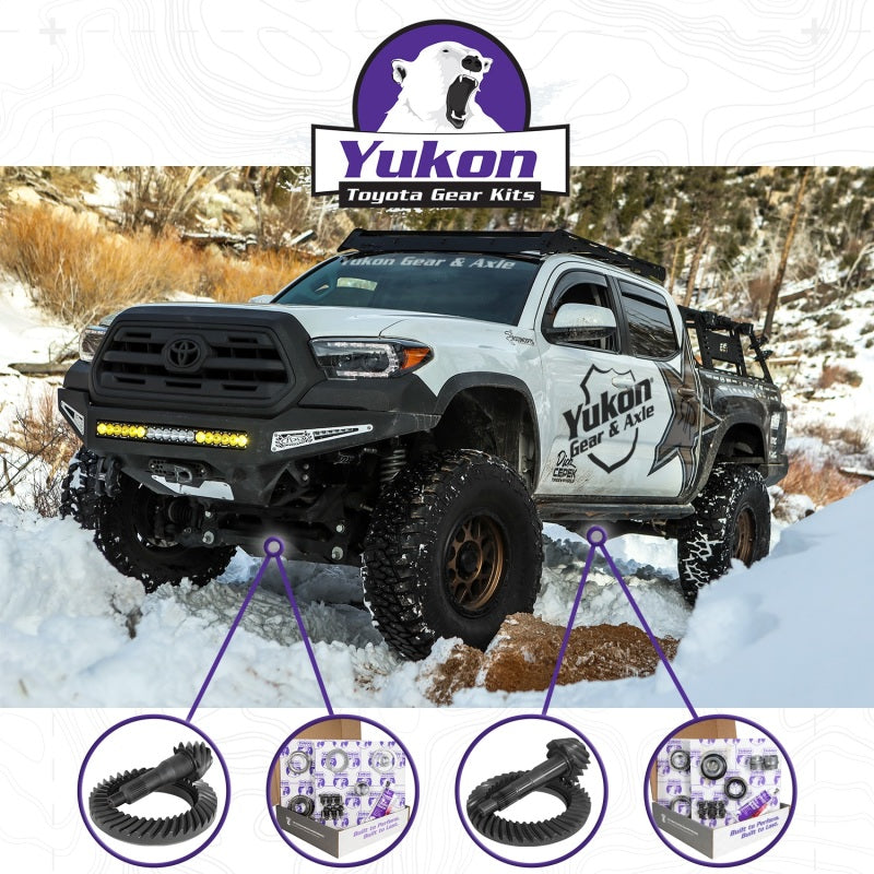 Yukon Gear & Axle Yukon Gear Ring & Pinion Gear Kit Front & Rear for Toyota 8/8IFS Diff (w/Factory Locker) 4.88 Ratio