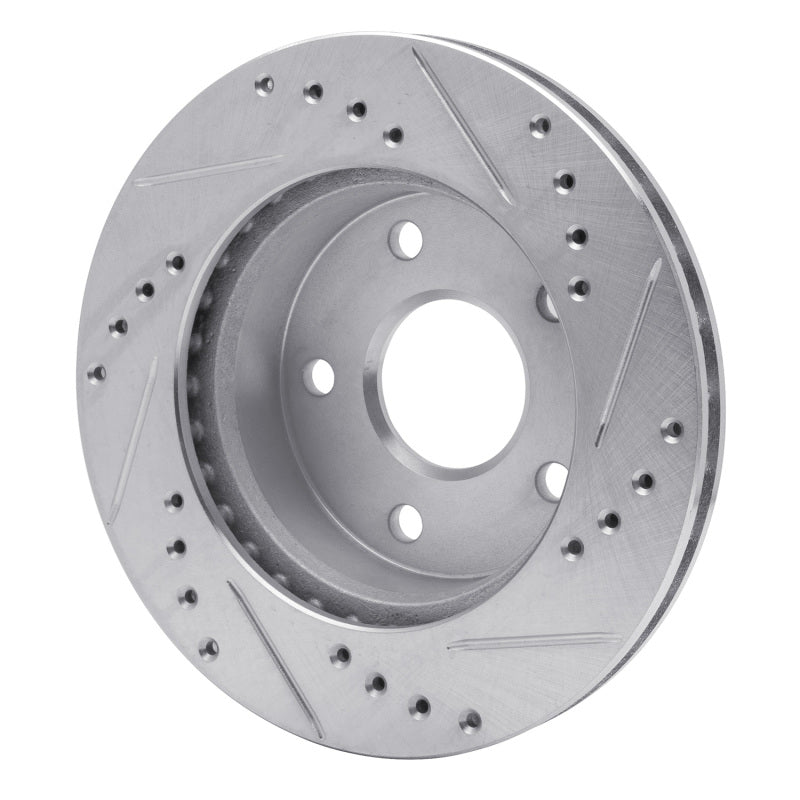 R1 Concepts R1 90-97 Ford AEROSTAR Left Front Drilled & Slotted Silver Brake Rotor