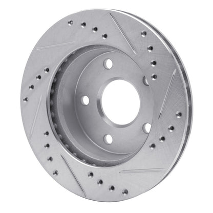 R1 Concepts R1 90-97 Ford AEROSTAR Left Front Drilled & Slotted Silver Brake Rotor