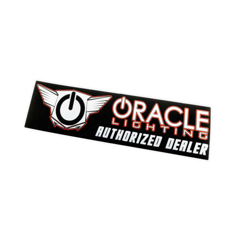 ORACLE Lighting Oracle Authorized Dealer Bumper Sticker - Black/Orange