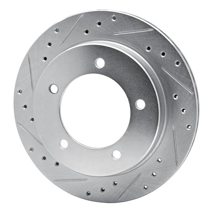 R1 Concepts R1 91-98 Chevrolet Tracker Front Left Drilled & Slotted Silver Brake Rotor