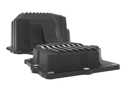 aFe 17-19 GM Diesel V8-6.6L L5P Engine Oil Pan w/ Machined Fins