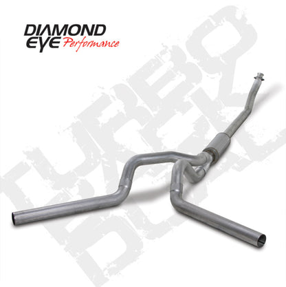 Diamond Eye Performance Diamond Eye KIT 4in Turbo Back DUAL AL: 94-02 DODGE CUMMINS 5.9L