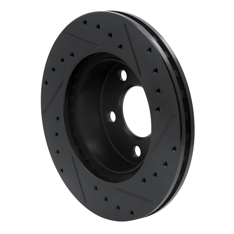 R1 Concepts R1 95-02 Ford Ranger (USA/Canada) Front Left Drilled & Slotted Black Brake Rotor