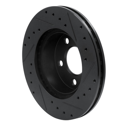 R1 Concepts R1 95-02 Ford Ranger (USA/Canada) Front Left Drilled & Slotted Black Brake Rotor