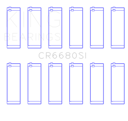 King Engine Bearings Chevrolet/Jeep 173Ci 2.8L (Size +0.25mm) Connecting Rod Bearing Set