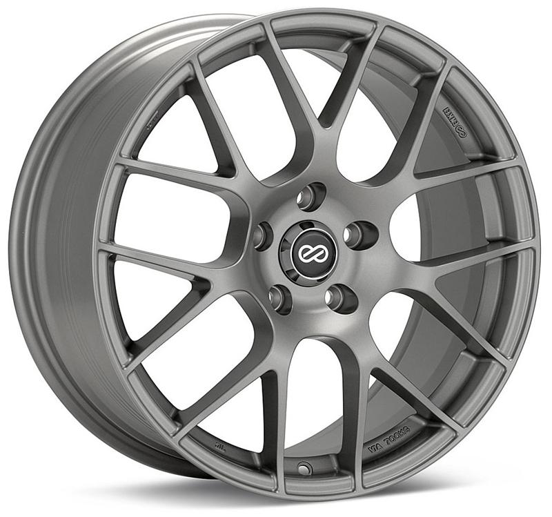 Enkei Raijin 18x8 45mm Offset 5x112 Bolt Pattern 72.6 Bore Diameter Matte Black Wheel