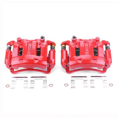 PowerStop Power Stop 03-04 Nissan Frontier Front Red Calipers w/Brackets - Pair