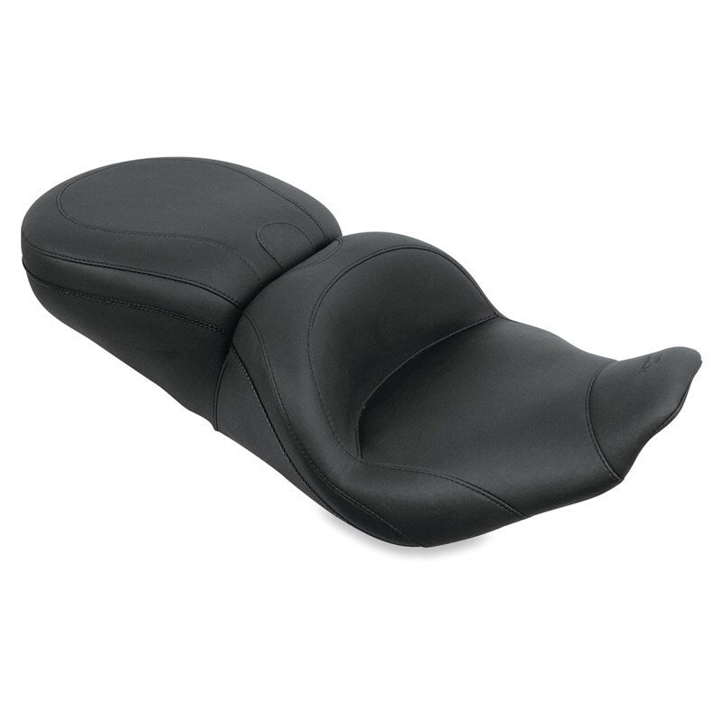 Mustang Motorcycle Mustang 97-07 Harley Rd King,06-07 Str Glide,00-05 Eagle Lowdown Touring 1PC Seat - Black