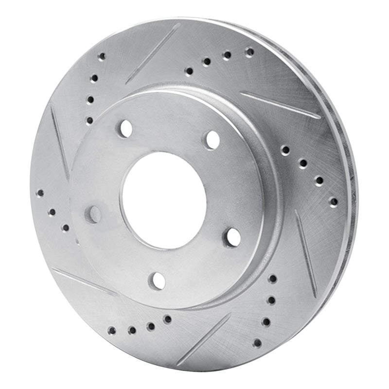 R1 Concepts R1 79-98 Buick Riviera Rear/Front Left Drilled & Slotted Silver Brake Rotor