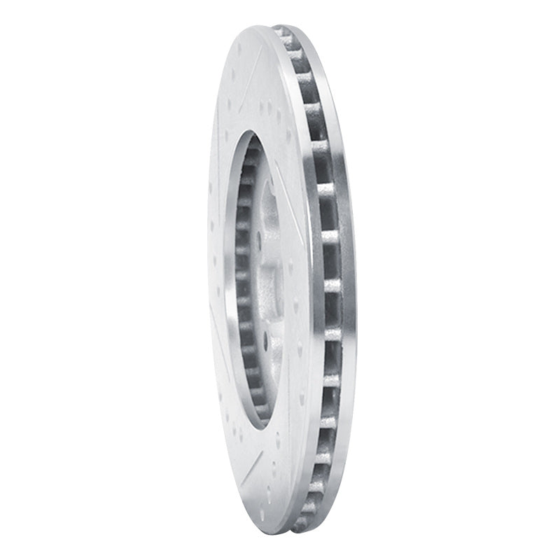 R1 Concepts R1 86-06 Chevrolet Luv Pickup (Mexico) Front Right Drilled & Slotted Silver Brake Rotor