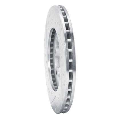 R1 Concepts R1 86-06 Chevrolet Luv Pickup (Mexico) Front Right Drilled & Slotted Silver Brake Rotor