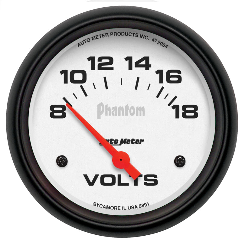 Autometer Phantom 2-5/8in 8-18V SSE Voltmeter