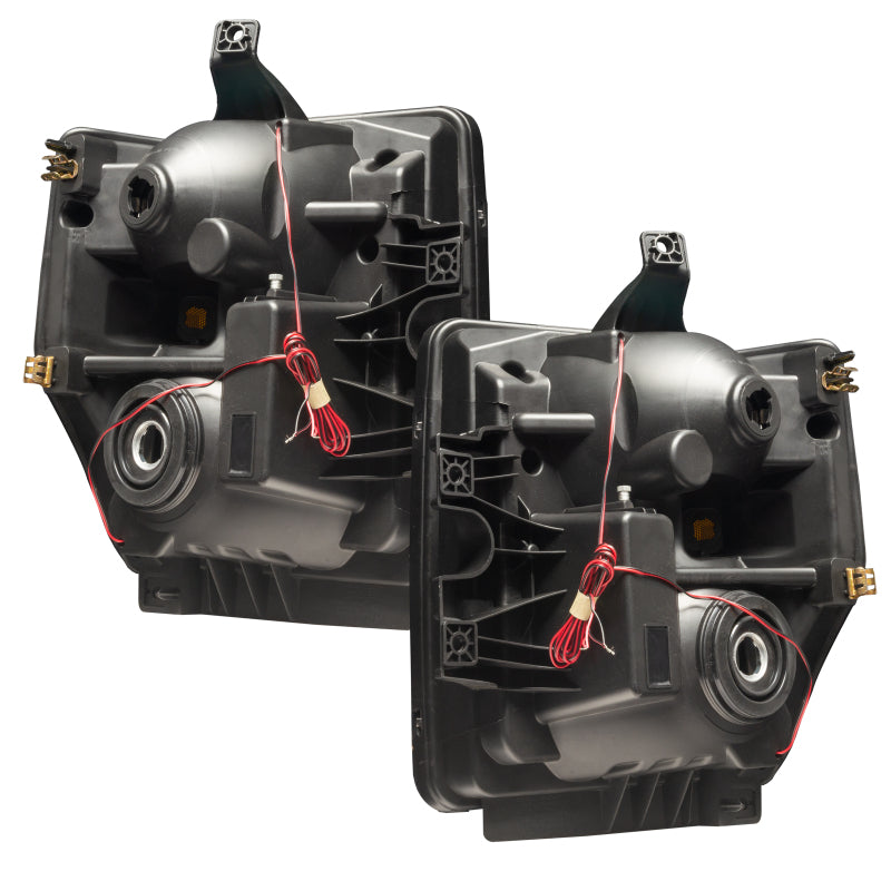ORACLE Lighting Oracle 08-10 Ford F250/350 Pre-Assembled Halo Headlights- Chrome Housing - w/o Controller