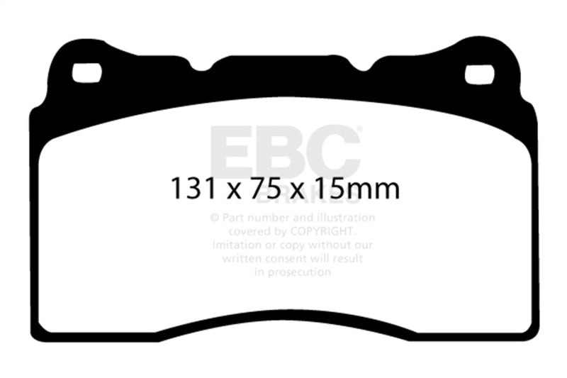 EBC Racing 2017+ Honda Civic Type-R (FK8) RP-1 Front Race Brake Pads
