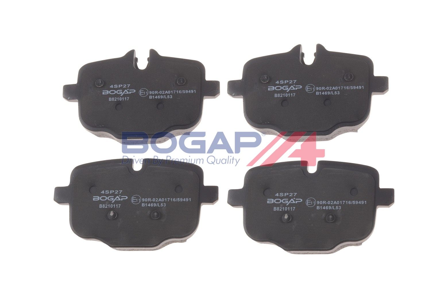 BOGAP B8210117 Brake Pad Set, Disc Brake