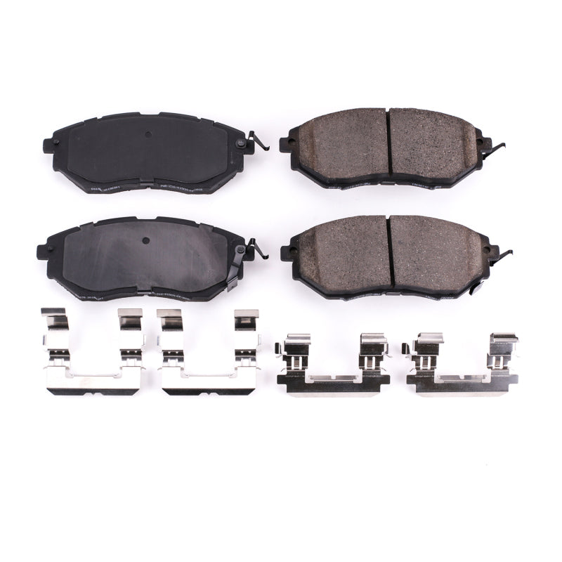 PowerStop Power Stop 06-07 Subaru B9 Tribeca Front Z17 Evolution Ceramic Brake Pads w/Hardware