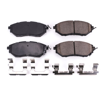 PowerStop Power Stop 06-07 Subaru B9 Tribeca Front Z17 Evolution Ceramic Brake Pads w/Hardware