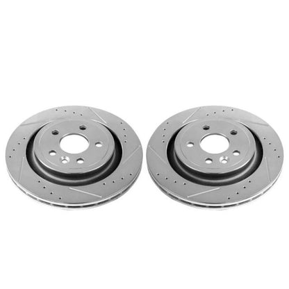 PowerStop Power Stop 11-18 Volvo S60 Rear Evolution Drilled & Slotted Rotors - Pair