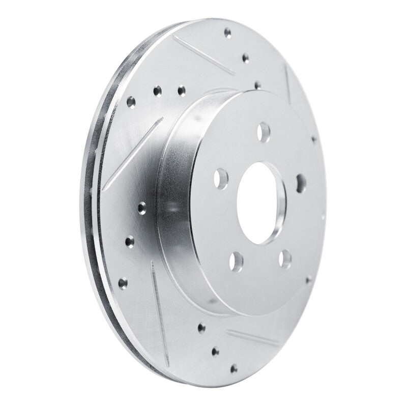 R1 Concepts R1 88-88 Pontiac Fiero Rear Right Front Right Drilled & Slotted Silver Brake Rotor