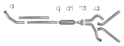 Diamond Eye Performance Diamond Eye KIT 4in Turbo Back DUAL SS: 94-02 DODGE CUMMINS 5.9L