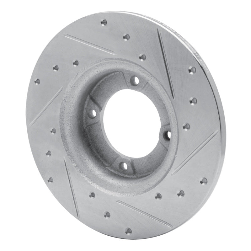 R1 Concepts R1 74-84 Ford COURIER (USA/Canada) Front Left Drilled & Slotted Silver Brake Rotor