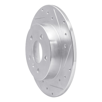 R1 Concepts R1 06-11 Buick Lucerne Rear Right Drilled & Slotted Silver Brake Rotor