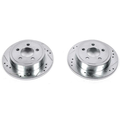PowerStop Power Stop 03-07 Jeep Liberty Rear Evolution Drilled & Slotted Rotors - Pair