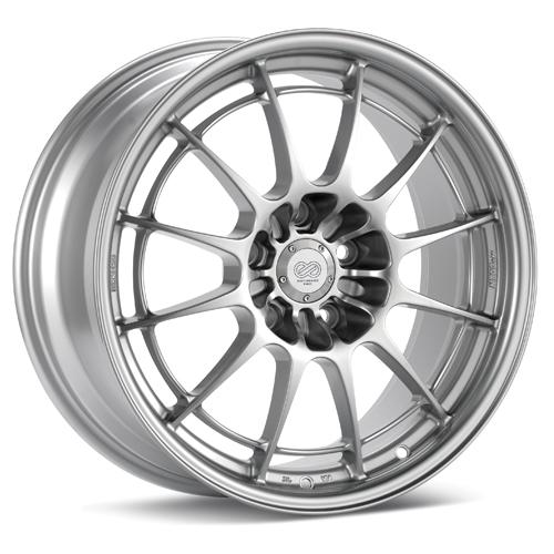 Enkei NT03+M 18x9.5 5x114.3 27mm Offset 72.6mm Bore F1 Silver Wheel