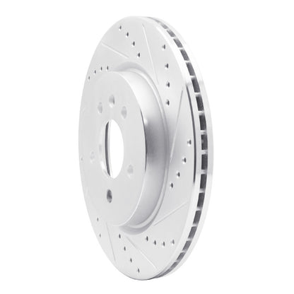R1 Concepts R1 16-20 Buick Regal Sportback Rear Right Drilled & Slotted Silver Brake Rotor