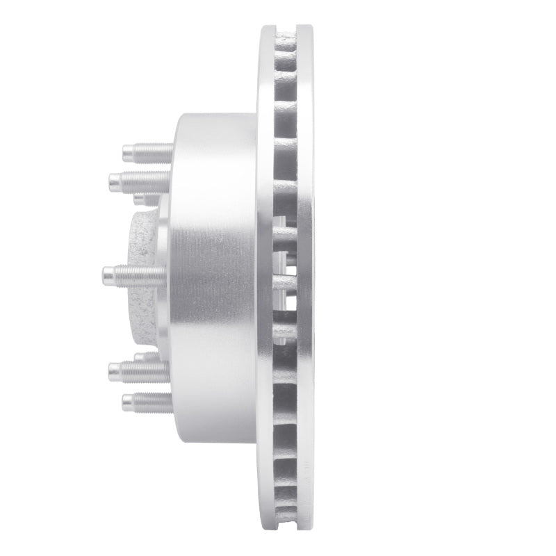 R1 Concepts R1 98-03 Dodge B3500 / B2500 Front Right Drilled & Slotted Silver Brake Rotor