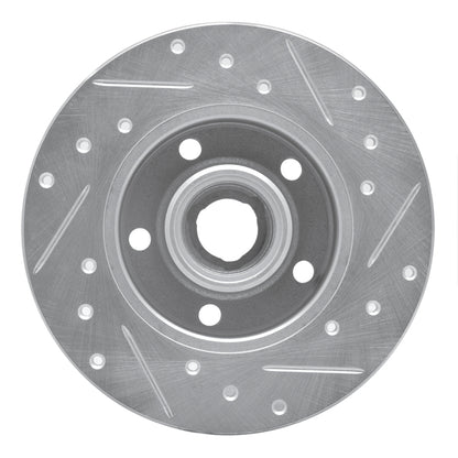 R1 Concepts R1 92-98 Volkswagen Passat (USA/Canada) Rear Left Drilled & Slotted Silver Brake Rotor
