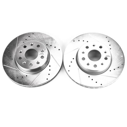 PowerStop Power Stop 16-19 Chevrolet Camaro Front Evolution Drilled & Slotted Rotors - Pair