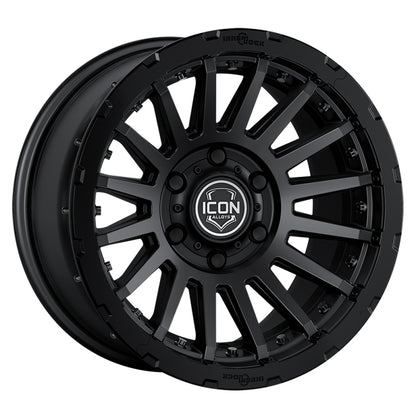 ICON Recon Pro 18x9 6 x 5.5 25mm Offset 6in BS 95.1mm Bore Satin Black Wheel
