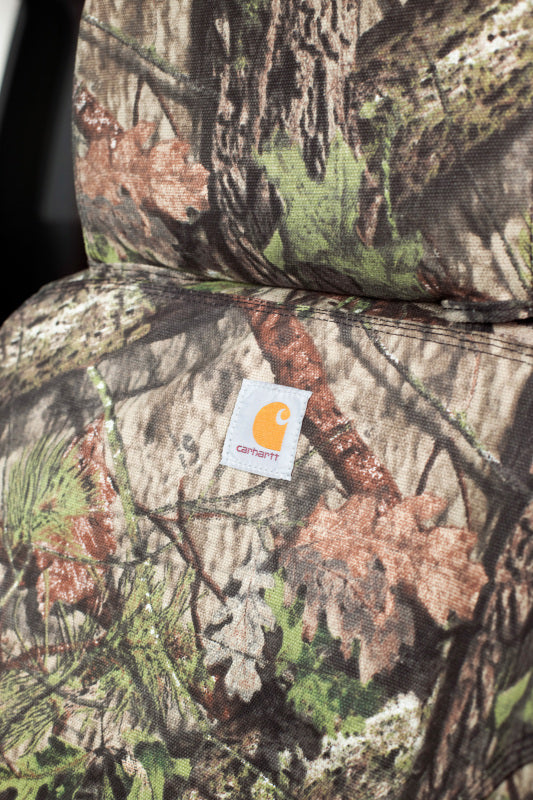 Covercraft 21-24 Jeep Wrangler Carhartt Camo SeatSaver Custom Second Row Seat Covers - Mossy Oak