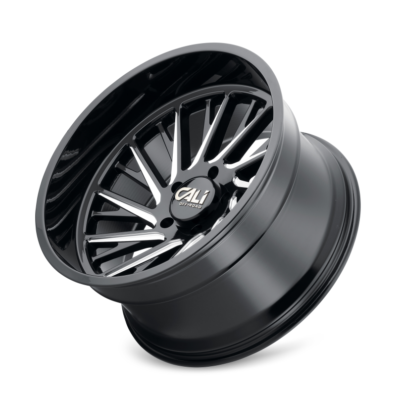 Cali Off-Road 9114 Purge 22x12 / 6x135 BP / -51mm Offset / 87.1mm Hub Gloss Black Milled Wheel