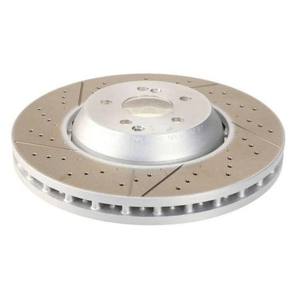 SHW Performance SHW 16-19 Mercedes-Benz C63 AMG 4.0L Front Drilled-Slotted Lightweight Brake Rotor (2224212612)