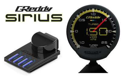 GReddy Sirius Meter - Oil Temp 20/140 (Deg.C) 74mm Analog Gauge (w/Oil Temp Sensor & Harness Set)