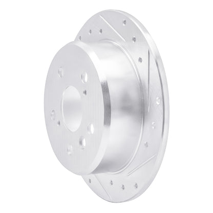 R1 Concepts R1 92-03 Lexus ES300 Rear Right Drilled & Slotted Silver Brake Rotor