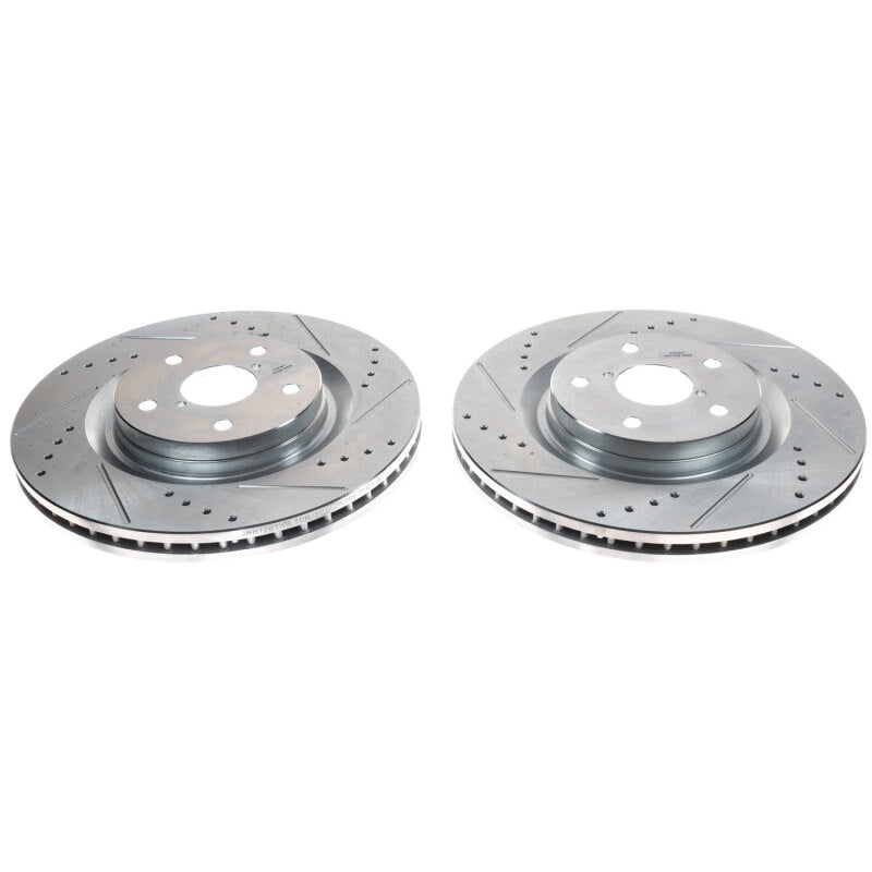 PowerStop Power Stop 19-21 Subaru Forester Front Evolution Drilled & Slotted Rotors - Pair