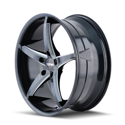 Touren 3270 TR70 17x7.5 / 5x120 BP / 40mm Offset / 74.1mm Hub Gloss Black Milled Wheel