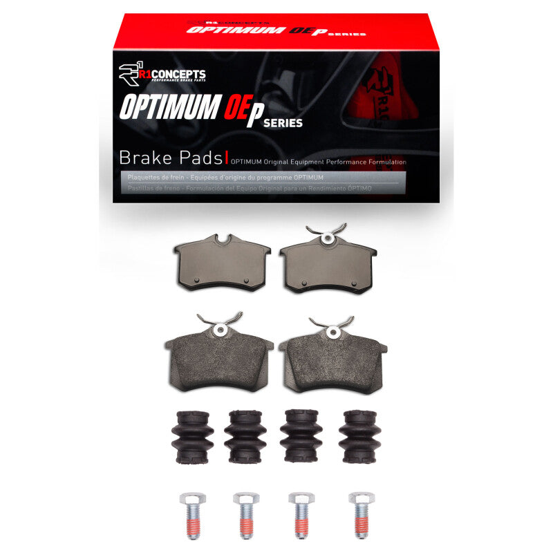 R1 Concepts R1 97-06 Audi A4 Quattro Rear Optimum OE Pads & Hardware Kit